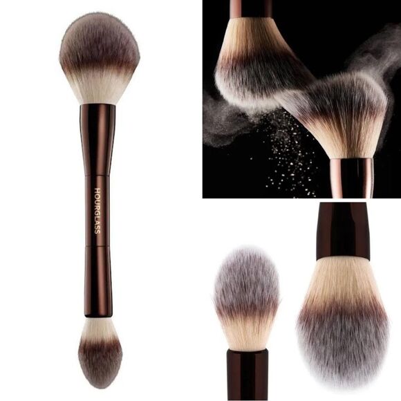 NEW Hourglass Veil Powder Brush Luxury Makeup Tools Double Ended Sealed - Picture 1 of 6